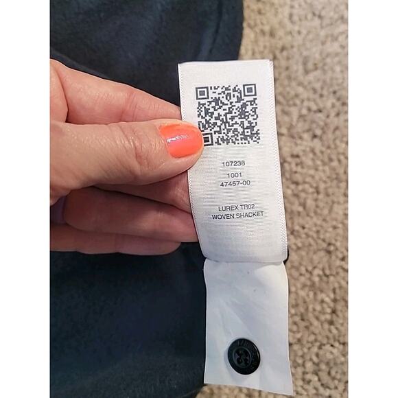 True Religion Lurex Black Polar Fleece Shacket Jacket for Men Size M - Picture 8 of 8